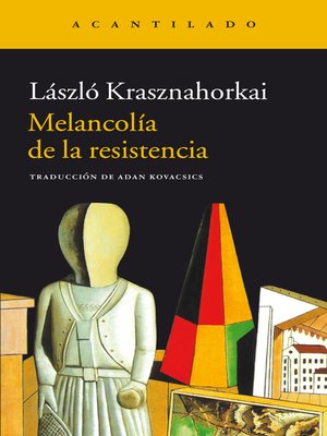 cover image of Melancolía de la resistencia